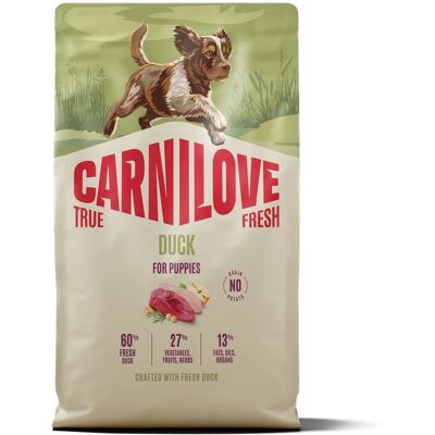 CARNILOVE True Fresh Dog Duck Puppies 4 kg sucha karma ze świeżą kaczką dla szczeniąt CARNILOVE True Fresh Dog Duck Puppies 4 kg sucha karma ze świeżą kaczką dla szczeniąt