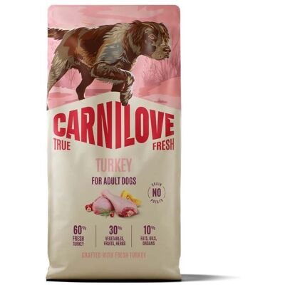 CARNILOVE True Fresh Dog Turkey Adult 12 kg sucha karma ze świeżym indykiem dla dorosłych psów CARNILOVE True Fresh Dog Turkey Adult 12 kg sucha karma ze świeżym indykiem dla dorosłych psów