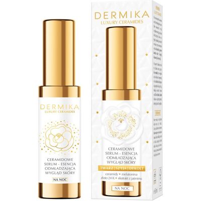 Dermika Ceramidowe serum - esencja odmładzająca wygląd skóry, na noc Dermika Ceramidowe serum - esencja odmładzająca wygląd skóry, na noc