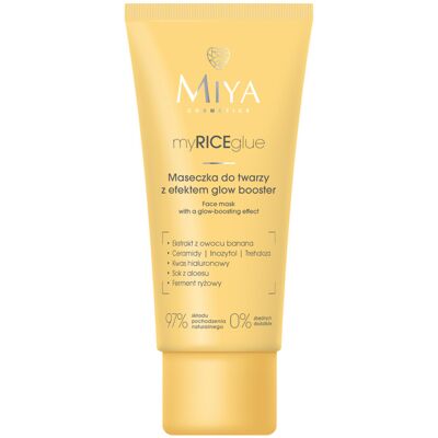 Miya Cosmetics Wygładzająca maseczka do twarzy z efektem glow booster Miya Cosmetics Wygładzająca maseczka do twarzy z efektem glow booster