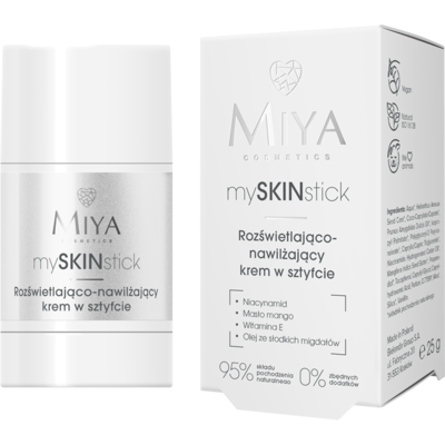 Miya Cosmetics Rozświetlająco-nawilżający krem w sztyfcie Miya Cosmetics Rozświetlająco-nawilżający krem w sztyfcie