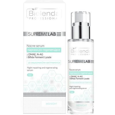 Supremelab Nocne serum naprawczo – regenerujące z DMAE, N-AG, Bifida Ferment Lysate Supremelab Nocne serum naprawczo – regenerujące z DMAE, N-AG, Bifida Ferment Lysate