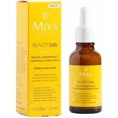Miya Cosmetics Marka Model Serum Rozświetlające z Witaminą C - Przeciwwskazania, 30ml Miya Cosmetics Marka Model Serum Rozświetlające z Witaminą C - Przeciwwskazania, 30ml