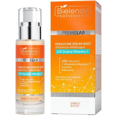 Supremelab Emulsyjne serum-shot odżywczo-witalizujące 15% Podwójnej Witaminy C Supremelab Emulsyjne serum-shot odżywczo-witalizujące 15% Podwójnej Witaminy C