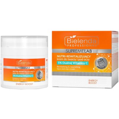 Supremelab Nutri-rewitalizujący krem do twarzy i pod oczy 5% Podwójnej Witaminy C Supremelab Nutri-rewitalizujący krem do twarzy i pod oczy 5% Podwójnej Witaminy C