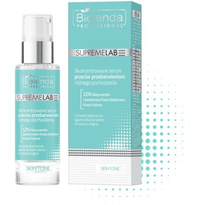 Bielenda Professional Supremelab Skin Tone - Serum do twarzy wyrównujące koloryt - 30ml Bielenda Professional Supremelab Skin Tone - Serum do twarzy wyrównujące koloryt - 30ml