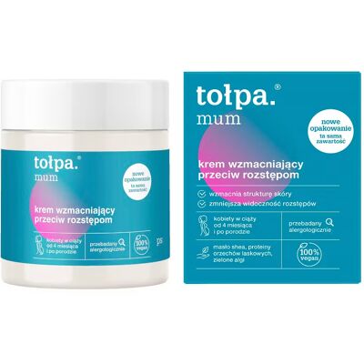 tołpa. mum. krem wzmacniający przeciw rozstępom, 250 ml tołpa. mum. krem wzmacniający przeciw rozstępom, 250 ml