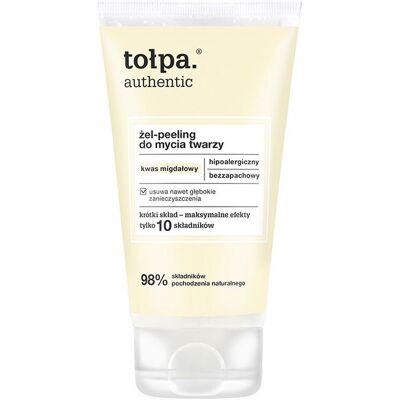 Tołpa Autentyczne Żelowe Peeling do Twarzy - Czyszczenie i Peeling - 150ml Tołpa Autentyczne Żelowe Peeling do Twarzy - Czyszczenie i Peeling - 150ml