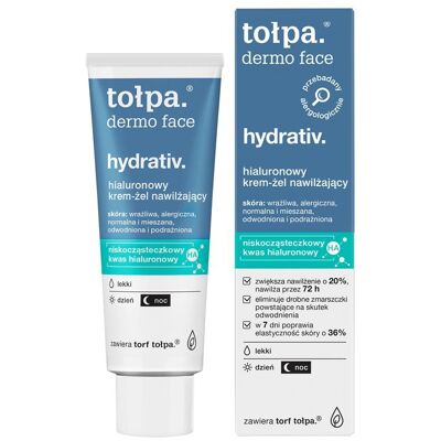 tołpa. hydrativ. hialuronowy krem-żel nawilżający, LEKKI, DZIEŃ/NOC, 40 ml tołpa. hydrativ. hialuronowy krem-żel nawilżający, LEKKI, DZIEŃ/NOC, 40 ml