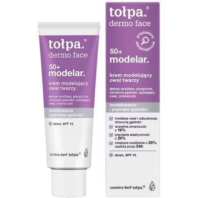 tołpa. 50+ modelar. krem modelujący owal twarzy, DZIEŃ, SPF 15, 40 ml tołpa. 50+ modelar. krem modelujący owal twarzy, DZIEŃ, SPF 15, 40 ml