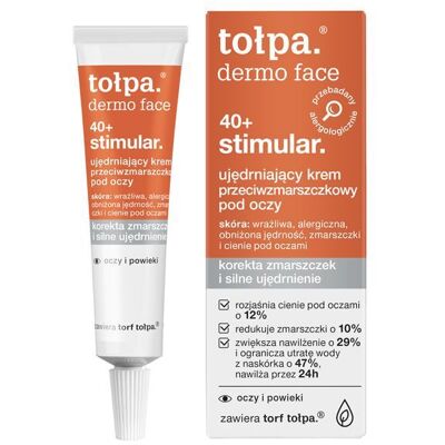 tołpa. 40+ stimular. ujędrniający krem przeciwzmarszczkowy pod oczy, 10 ml tołpa. 40+ stimular. ujędrniający krem przeciwzmarszczkowy pod oczy, 10 ml