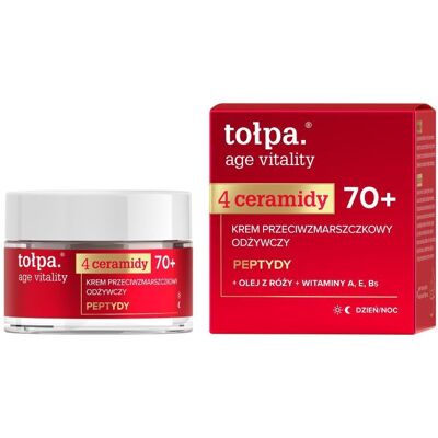 tołpa. 4 ceramidy krem do twarzy przeciwzmarszczkowy, odżywczy 70+, 50 ml tołpa. 4 ceramidy krem do twarzy przeciwzmarszczkowy, odżywczy 70+, 50 ml