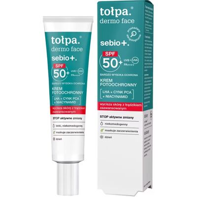 Noname Topa_Dermo Face Sebio+ SPF50+ Pa++++ - Krem do Twarzy Noname Topa_Dermo Face Sebio+ SPF50+ Pa++++ - Krem do Twarzy