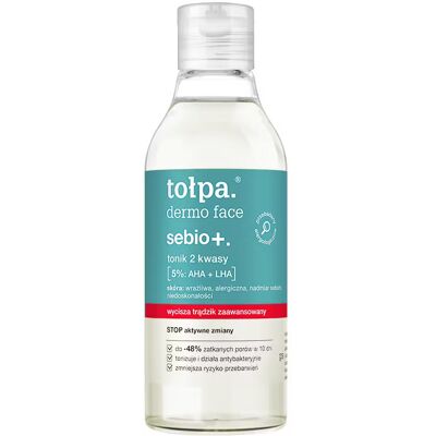 tołpa. sebio+. tonik 2 kwasy, 200 ml tołpa. sebio+. tonik 2 kwasy, 200 ml