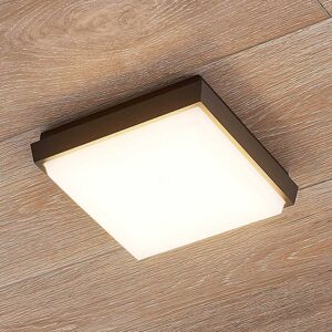 Lucande Amra lampa sufitowa zewnętrzna LED 17,5 cm, aluminiowy / szary / cynkowy, tworzywo sztuczne, nowoczesny Lucande Amra lampa sufitowa zewnętrzna LED 17,5 cm, aluminiowy / szary / cynkowy, tworzywo sztuczne, nowoczesny