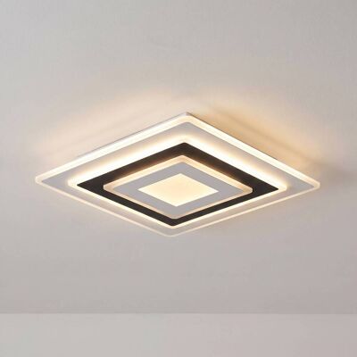 Lampa sufitowa LED Rebeka Lindby, możliwość ściemniania, biały / opal, salon / jadalnia, tworzywo sztuczne, nowoczesny Lampa sufitowa LED Rebeka Lindby, możliwość ściemniania, biały / opal, salon / jadalnia, tworzywo sztuczne, nowoczesny