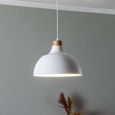 Lampa wisząca Kaitt Envostar, możliwość ściemniania, biały / opal, salon / jadalnia, metal, skandynawski Lampa wisząca Kaitt Envostar, możliwość ściemniania, biały / opal, salon / jadalnia, metal, skandynawski