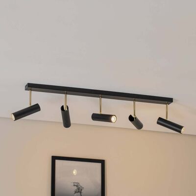 Lampa sufitowa Axion Luminex, możliwość ściemniania, czarny, salon / jadalnia, metal Lampa sufitowa Axion Luminex, możliwość ściemniania, czarny, salon / jadalnia, metal