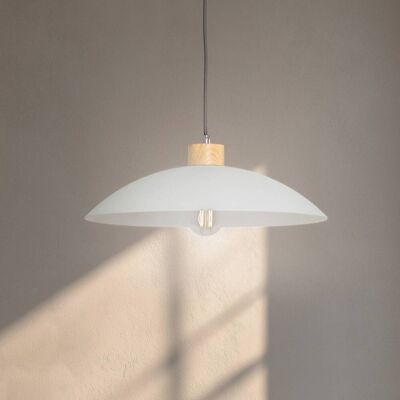 Lampa wisząca szklana OHANA ONLI, możliwość ściemniania, biały / opal, salon / jadalnia, szkło, skandynawski Lampa wisząca szklana OHANA ONLI, możliwość ściemniania, biały / opal, salon / jadalnia, szkło, skandynawski