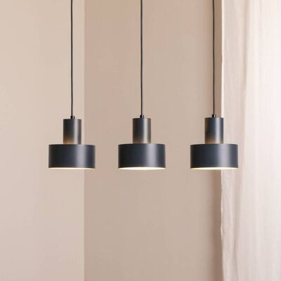 Lampa wisząca Rif 3 SIGMA, możliwość ściemniania, czarny, salon / jadalnia, metal, nowoczesny Lampa wisząca Rif 3 SIGMA, możliwość ściemniania, czarny, salon / jadalnia, metal, nowoczesny