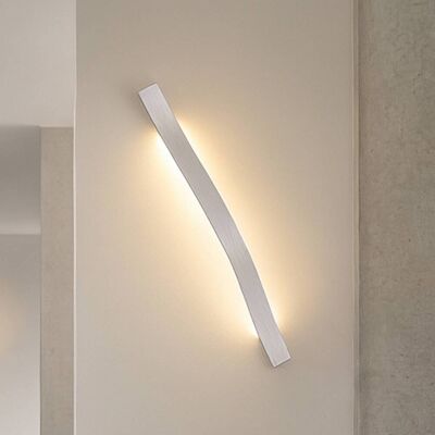 Kinkiet LED Alvon Lindby, aluminiowy / szary / cynkowy, salon / jadalnia, metal, nowoczesny Kinkiet LED Alvon Lindby, aluminiowy / szary / cynkowy, salon / jadalnia, metal, nowoczesny