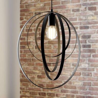 Luminex Ringo Lampa wisząca - E27 Max 60W, Czarna Luminex Ringo Lampa wisząca - E27 Max 60W, Czarna