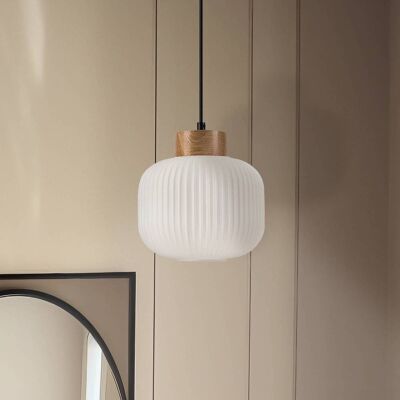 Lampa wisząca szklana Harmony Lamkur, możliwość ściemniania, biały / opal, salon / jadalnia, szkło, skandynawski Lampa wisząca szklana Harmony Lamkur, możliwość ściemniania, biały / opal, salon / jadalnia, szkło, skandynawski