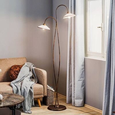 Lampa podłogowa Rosina z wieloma ramionami od Onli Lighting - Ceramiczne klosze Lampa podłogowa Rosina z wieloma ramionami od Onli Lighting - Ceramiczne klosze