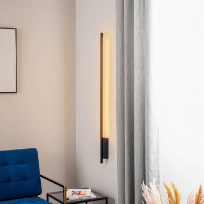 Kinkiet LED Talon Quitani, możliwość ściemniania, czarny, przedpokój, aluminium, nowoczesny Kinkiet LED Talon Quitani, możliwość ściemniania, czarny, przedpokój, aluminium, nowoczesny