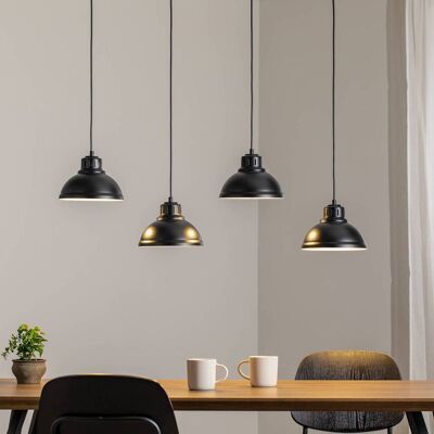 Lampa wisząca Sven Luminex, możliwość ściemniania, czarny, salon / jadalnia, metal, industrialny Lampa wisząca Sven Luminex, możliwość ściemniania, czarny, salon / jadalnia, metal, industrialny