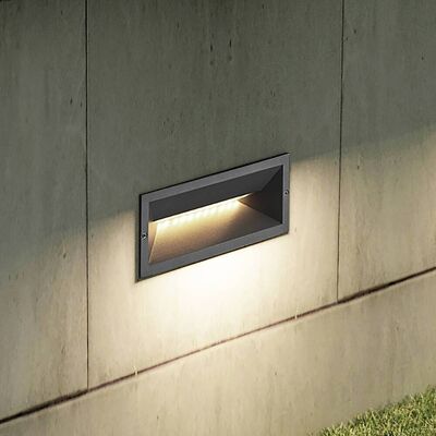 Oprawa wpuszczana ścienna LED Jaano, antracyt, aluminium, IP65 Jaano Lucande, czarny, aluminium, nowoczesny Oprawa wpuszczana ścienna LED Jaano, antracyt, aluminium, IP65 Jaano Lucande, czarny, aluminium, nowoczesny