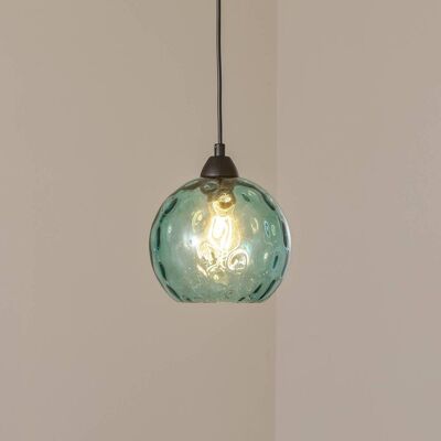 Lampa wisząca szklana Benek Opviq, możliwość ściemniania, niebieski, salon / jadalnia, szkło, młodzieżowy Lampa wisząca szklana Benek Opviq, możliwość ściemniania, niebieski, salon / jadalnia, szkło, młodzieżowy
