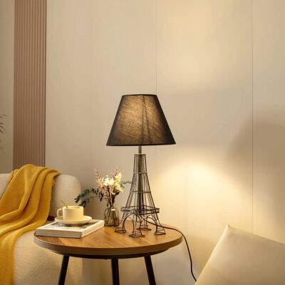 Lampa stołowa Croia Lindby, czarny, salon / jadalnia, tkanina / materiał / jedwab, design Lampa stołowa Croia Lindby, czarny, salon / jadalnia, tkanina / materiał / jedwab, design