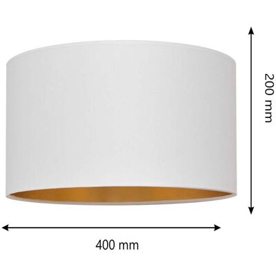 Helam Alba Oprawa sufitowa - Ø 40 cm, E27, Biało/Złota Helam Alba Oprawa sufitowa - Ø 40 cm, E27, Biało/Złota