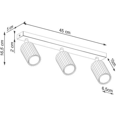 Sollux Lighting Karbon Minimalistyczna Listwa Reflektorowa 3 Światła Czarny - Listwa Reflektorowa Sollux Lighting Karbon Minimalistyczna Listwa Reflektorowa 3 Światła Czarny - Listwa Reflektorowa