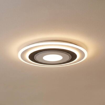Lampa sufitowa LED Rebeka Lindby, możliwość ściemniania, biały / opal, salon / jadalnia, tworzywo sztuczne, nowoczesny Lampa sufitowa LED Rebeka Lindby, możliwość ściemniania, biały / opal, salon / jadalnia, tworzywo sztuczne, nowoczesny