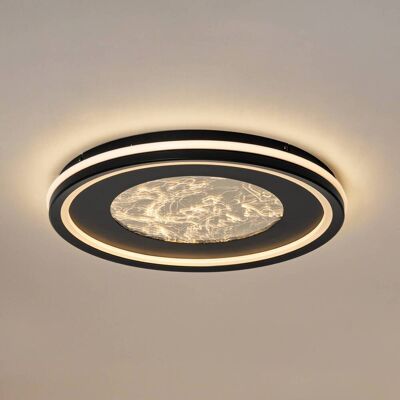 Lampa sufitowa LED Tillian Lucande, możliwość ściemniania, czarny, salon / jadalnia, metal, nowoczesny Lampa sufitowa LED Tillian Lucande, możliwość ściemniania, czarny, salon / jadalnia, metal, nowoczesny