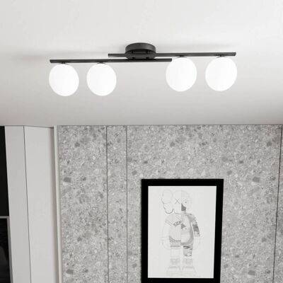 Lampa sufitowa Kairo EMIBIG LIGHTING, możliwość ściemniania, czarny, salon / jadalnia, metal, nowoczesny Lampa sufitowa Kairo EMIBIG LIGHTING, możliwość ściemniania, czarny, salon / jadalnia, metal, nowoczesny