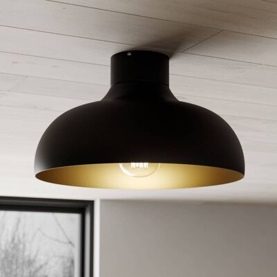 Luminex Basca 1538 lampa sufitowa - Czarny/Złoty - Pasuje do LED Luminex Basca 1538 lampa sufitowa - Czarny/Złoty - Pasuje do LED