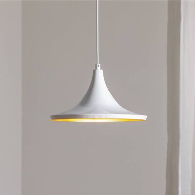 Lampa wisząca Genisy ROYALTECH, możliwość ściemniania, biały / opal, salon / jadalnia, metal, skandynawski Lampa wisząca Genisy ROYALTECH, możliwość ściemniania, biały / opal, salon / jadalnia, metal, skandynawski