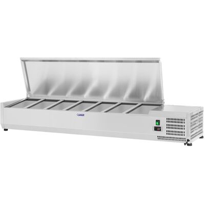 Royal Catering Nadstawa chłodnicza - 150 x 33 cm - 7 x GN 1/4 Royal Catering Nadstawa chłodnicza - 150 x 33 cm - 7 x GN 1/4