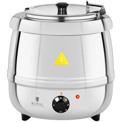 Royal Catering Kociołek do zupy elektryczny - 10 l - 400 W - stal szlachetna Royal Catering Kociołek do zupy elektryczny - 10 l - 400 W - stal szlachetna