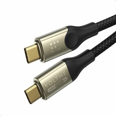 Voltme Powerlink Utron Series CTC 5A/240W 1,2m (czarny) - kabel do ładowania Voltme Powerlink Utron Series CTC 5A/240W 1,2m (czarny) - kabel do ładowania