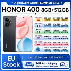 Globalna Wersja HONOR 400 Smartphone 5G Snapdragon 7 Gen 3 Kamera AI 200MP Wyświetlacz AMOLED 6,55'' Bateria 5300mAh 66W SuperCharge Globalna Wersja HONOR 400 Smartphone 5G Snapdragon 7 Gen 3 Kamera AI 200MP Wyświetlacz AMOLED 6,55'' Bateria 5300mAh 66W SuperCharge