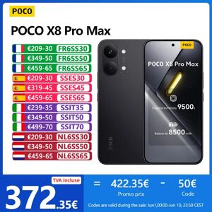 POCO X8 Pro Max 5G, NFC, MediaTek Dimensity 9500s, Ekran AMOLED 1,5K, 6,83 cala, 120 Hz, Aparat 50 MP, IP68 POCO X8 Pro Max 5G, NFC, MediaTek Dimensity 9500s, Ekran AMOLED 1,5K, 6,83 cala, 120 Hz, Aparat 50 MP, IP68