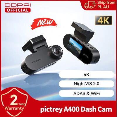 Nowa kamera samochodowa DDPAI A400 4K z 2025 roku, z wbudowanym ADAS, obsługą WiFi, 24-godzinnym monitoringiem parkowania, 1.9-calowym ekranem IPS, DVR i noktowizorem. Nowa kamera samochodowa DDPAI A400 4K z 2025 roku, z wbudowanym ADAS, obsługą WiFi, 24-godzinnym monitoringiem parkowania, 1.9-calowym ekranem IPS, DVR i noktowizorem.