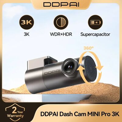 Kamera samochodowa DDPAI MINI Pro 3K HDR 1620P z WiFi, noktowizją, WDR, sterowaniem głosowym, 24-godzinnym monitoringiem parkowania 143 ° POWYŻSZONA WYDAJNOŚĆ (FOV) Kamera samochodowa DDPAI MINI Pro 3K HDR 1620P z WiFi, noktowizją, WDR, sterowaniem głosowym, 24-godzinnym monitoringiem parkowania 143 ° POWYŻSZONA WYDAJNOŚĆ (FOV)