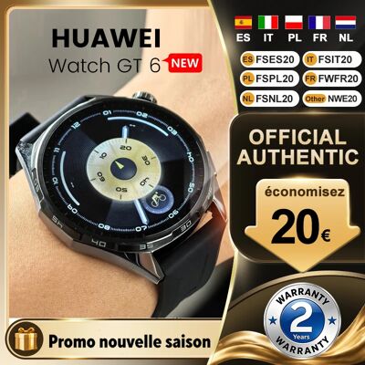 Nowy smartwatch Huawei WATCH GT6 46 mm, 1,47-calowy wyświetlacz AMOLED, 21-dniowy czas pracy na baterii, wodoszczelność 5 ATM Nowy smartwatch Huawei WATCH GT6 46 mm, 1,47-calowy wyświetlacz AMOLED, 21-dniowy czas pracy na baterii, wodoszczelność 5 ATM
