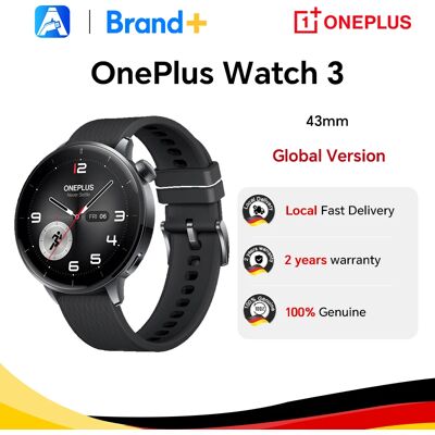 Globalna wersja OnePlus Watch 3 43mm Smartwatch z 1,32-calowym wyświetlaczem AMOLED, do 60-godzinną żywotności baterii, Wear OS firmy Google, GPS, NFC Globalna wersja OnePlus Watch 3 43mm Smartwatch z 1,32-calowym wyświetlaczem AMOLED, do 60-godzinną żywotności baterii, Wear OS firmy Google, GPS, NFC