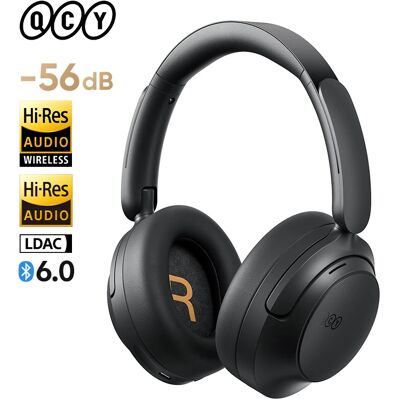 Słuchawki nauszne QCY H3S z adaptacyjnym ANC -56dB, Hi-Res LDAC, przestrzenny dźwięk, bezprzewodowe słuchawki Bluetooth 6.0, podwójny przetwornik, 102H. Słuchawki nauszne QCY H3S z adaptacyjnym ANC -56dB, Hi-Res LDAC, przestrzenny dźwięk, bezprzewodowe słuchawki Bluetooth 6.0, podwójny przetwornik, 102H.